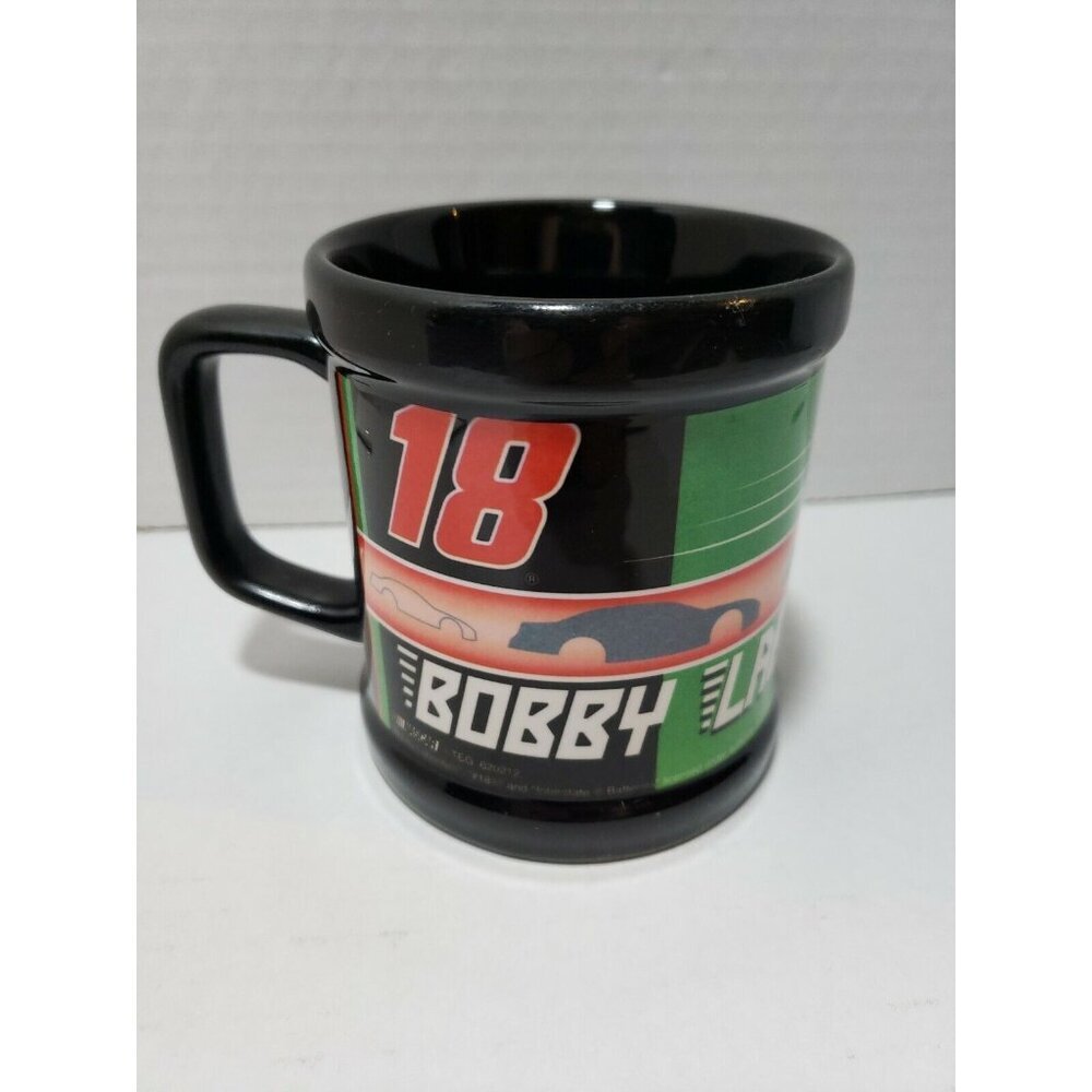Bobby Labonte #18 Nascar Souvenir coffee mug black 12oz